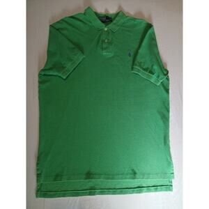 Polo Ralph Lauren Men’s Polo Shirt Green Pony Logo Size XL USA A23